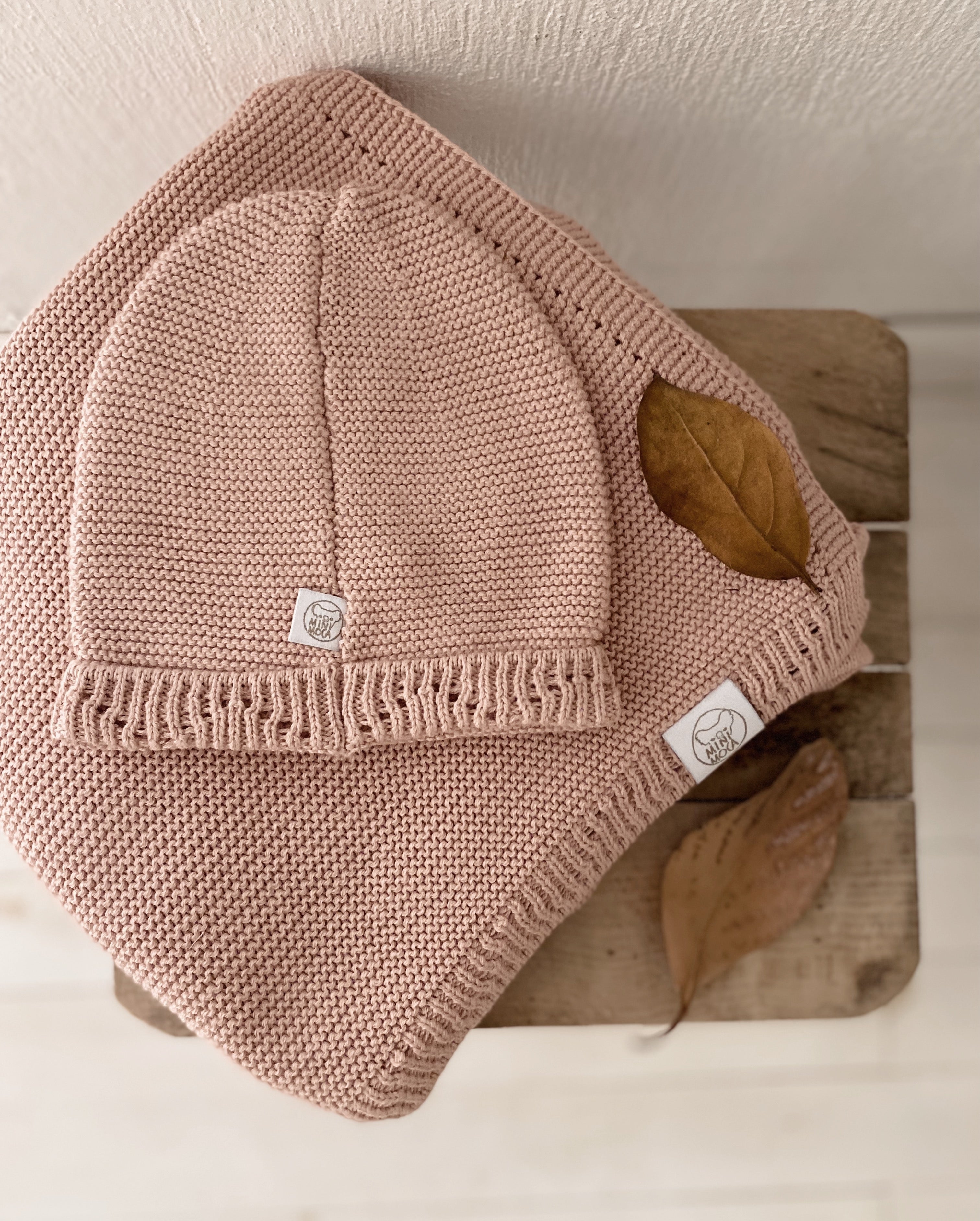 MiniLuna blanket & hat Pink